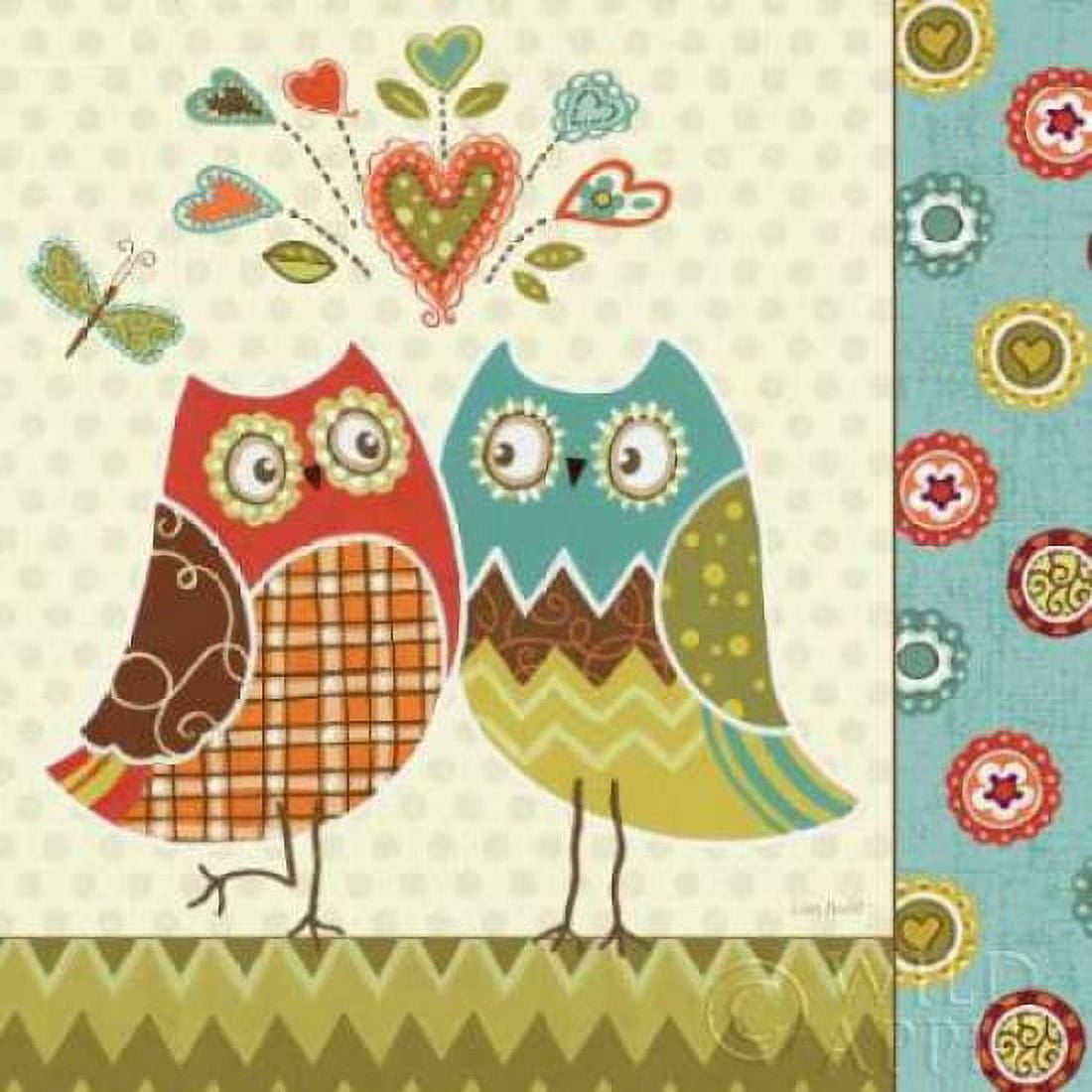 Owl Wonderful II Canvas Art - Lisa Audit (24 x 24)