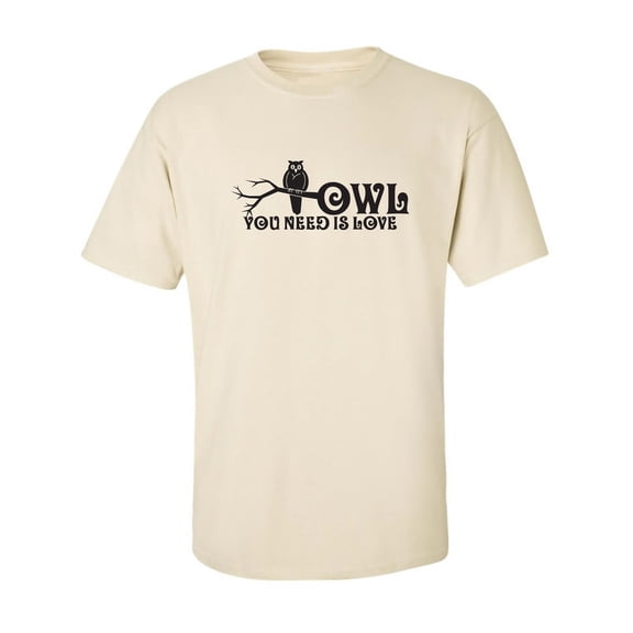 Owl You Need Is Love Adult Short Sleeve T-shirt