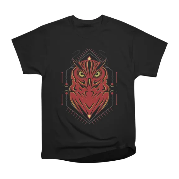 Owl vector logo the owl illustration T-Shirt Tee Gift For Him Merch For Her Apparel For Fr