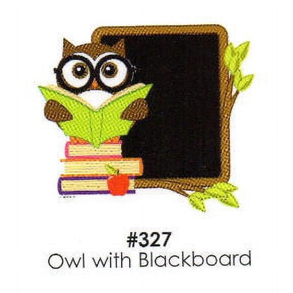 Owl with Blackboard Cake Decoration Edible Frosting Photo Sheet