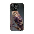 thumbnail image 1 of Owl with Leaves Lavender Tree Branch Phone Case with iPhone 11 to 17 Pro Max, 1 of 2