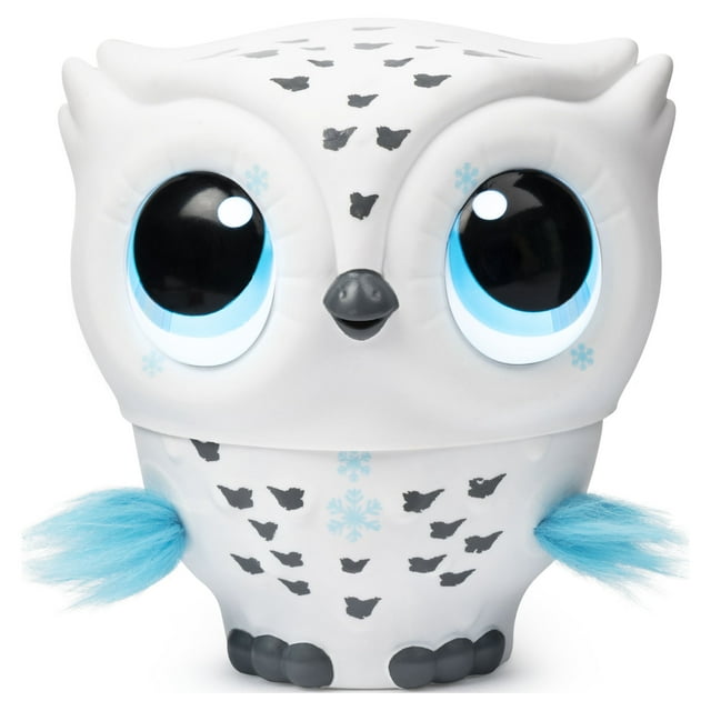 Owleez, Flying Baby Owl Interactive Electronic Pet Toy with Lights and Sounds (White), for Kids Aged 6 and up