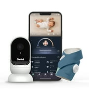 Owlet Dream Duo - Smart Portable Video Baby Monitor - HD Video Camera + Sock With Heart Rate, AVG Oxygen Tracker - Bedtime Blue