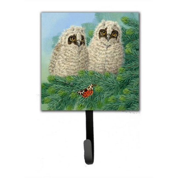 Owlets & Butterfly by Sarah Adams Leash or Key Holder