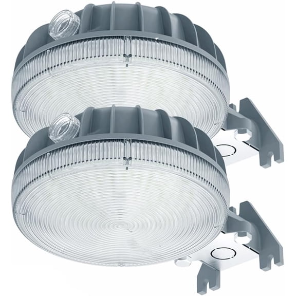 Owleye 6000LM Dusk to Dawn Outdoor Lighting LED Barn Light Security Lights, 42W 4000K Daylight, AC 120-240V, ETL Listed, Waterproof Outside Lights for Yard Warehouse Garage 2pack