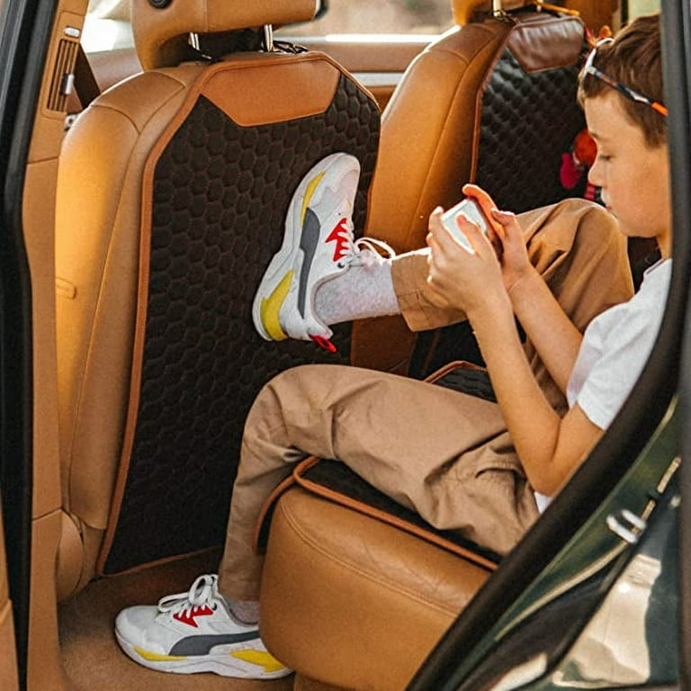  Kick Mats Back Seat Protector, Waterproof Oxford Seat Back  Protector, Car Seat Back Protector for Kids, Back of Seat Protector for  Kids Feet Car Seat (Without Pockets) : Baby