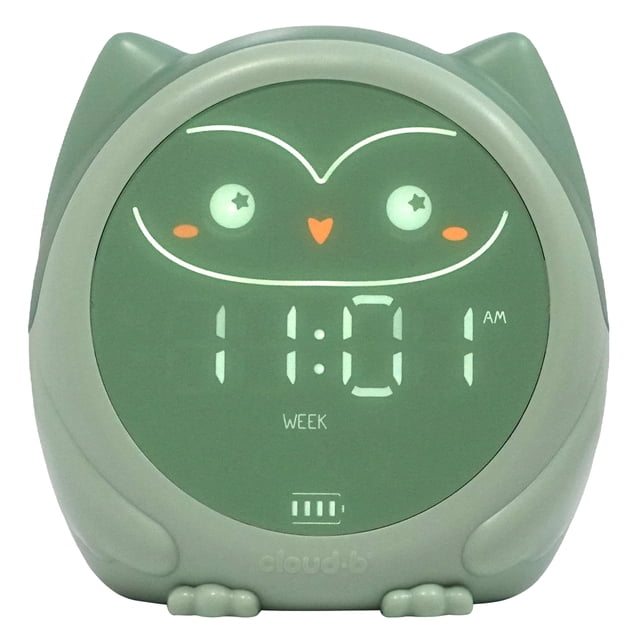 Soothin Owlie Soothing Sounds Nightlight Clock with Sleep Training by Cloud B ...