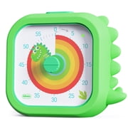 Owliwise Dinosaur Visual Timer for Kids, 60 Minute Silent Countdown Timer, Rainbow Disk Pomodoro Time Management Tool for Classroom, Home Study, Kids Desk, Office and Meetings