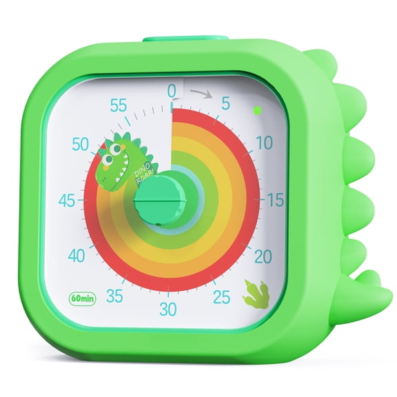 Owliwise Visual Timer for Kids Toddler Timer Visual Countdown for Classroom Home Studing Playing, Dinosaur