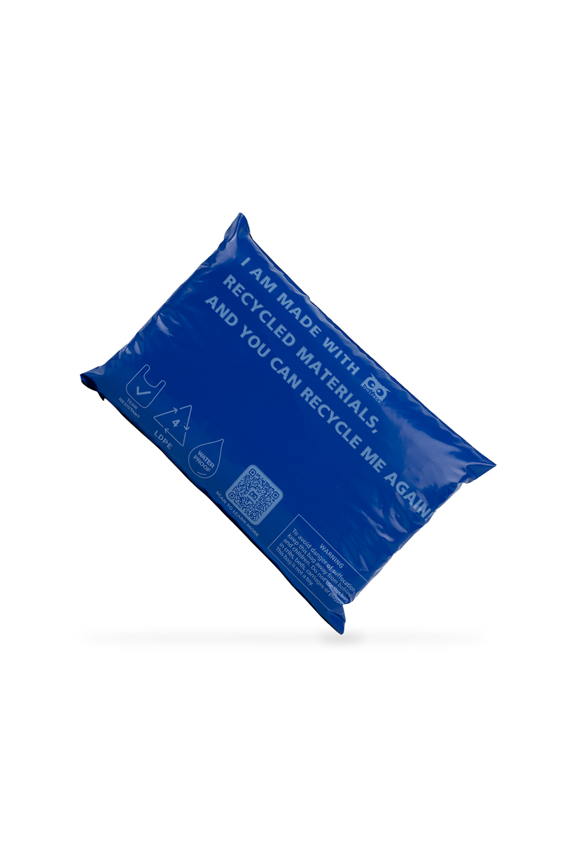 Owlpack Eco Friendly 2 MIL Blue Recycled Mailers (5" x 7", pack of 100)