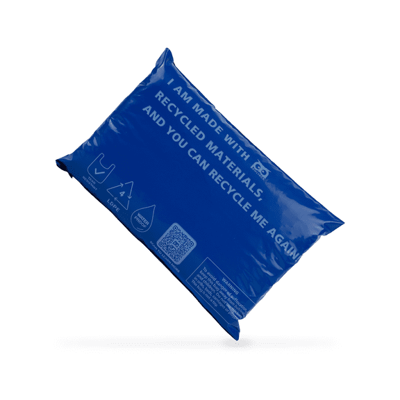 Owlpack Eco Friendly 2 MIL Blue Recycled Mailers (6" x 9", pack of 100)