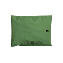 Owlpack Eco Friendly 2 MIL Plain Green Recycled Mailers (12" x 15.5", pack of 100)