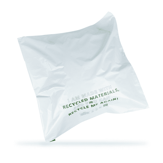 Owlpack Eco Friendly 2 MIL White Recycled Mailers (12" x 15.5", pack of 100)