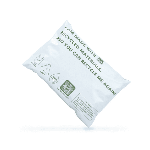 Owlpack Eco Friendly 2 MIL White Recycled Mailers (5" x 7", pack of 500)