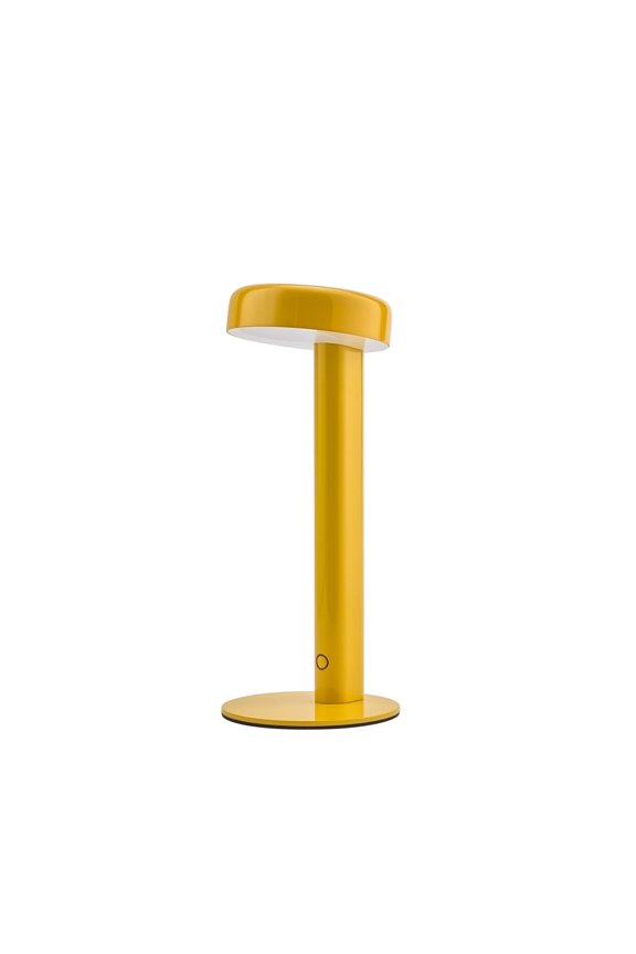 Owlpack Moovit Cordless Rechargeable LED Table Lamp with Adjustable Dimmer - Yellow