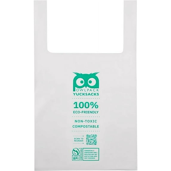 Owlpack Yucksacks 2 Gallon Food Scrap Compostable Bags 30ct, pack of 3
