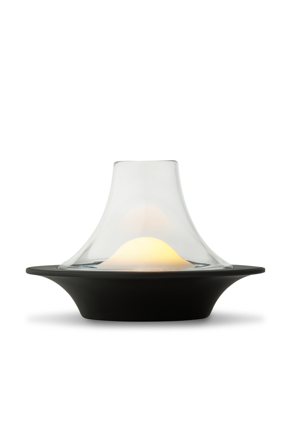 Owlpack Puff Cordless Rechargeable LED Table Lamp with Adjustable Dimmer - Black