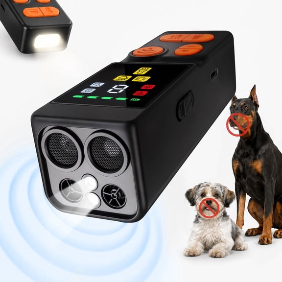 Dog Barking Control Devices, 4X Ultrasonic Anti-Barking Deterrent with 45ft Range, Pet Gentle Trainer for Humane Behavior Correction