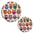 thumbnail image 1 of Owls Cartoon Trivet Mats Pot Holders Cotton Woven Non-Slip Heat Resistant for Hot Pots Pans Pats for Cooking Baking Set of 2, 1 of 7