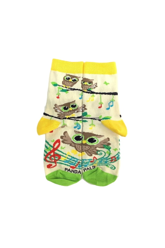 Owls Chorus Music Notes Socks (Ages 3-7) from the Sock Panda Size: Small (Age 3-5)