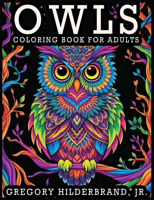 Owls Coloring Book for Adults, (Paperback)