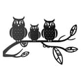 thumbnail image 1 of Owls Metal Wall Art Decor Wall Decoration Modern Artwork Home Decor Ornament Animal Statue for Front Door Yard Fence Backyard, 1 of 5