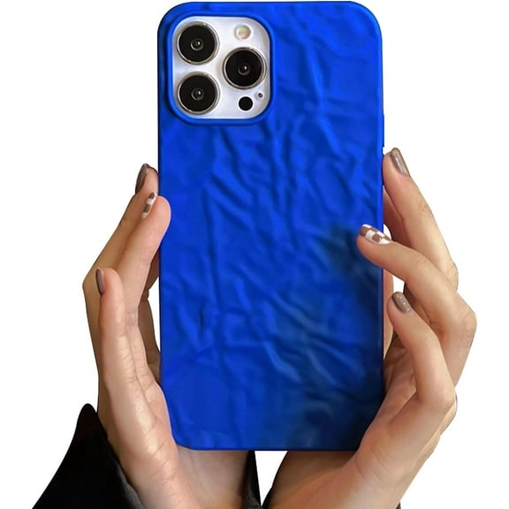 Owlwon Compatible with iPhone 13 Pro Max 3D Case, Soft Silicone, Cool Case Designed for Women and Girls, Klein Blue