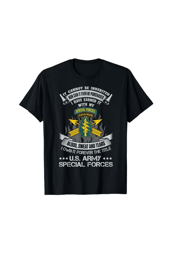 Own Forever The Title US Special Forces Veteran Green Beret T-Shirt