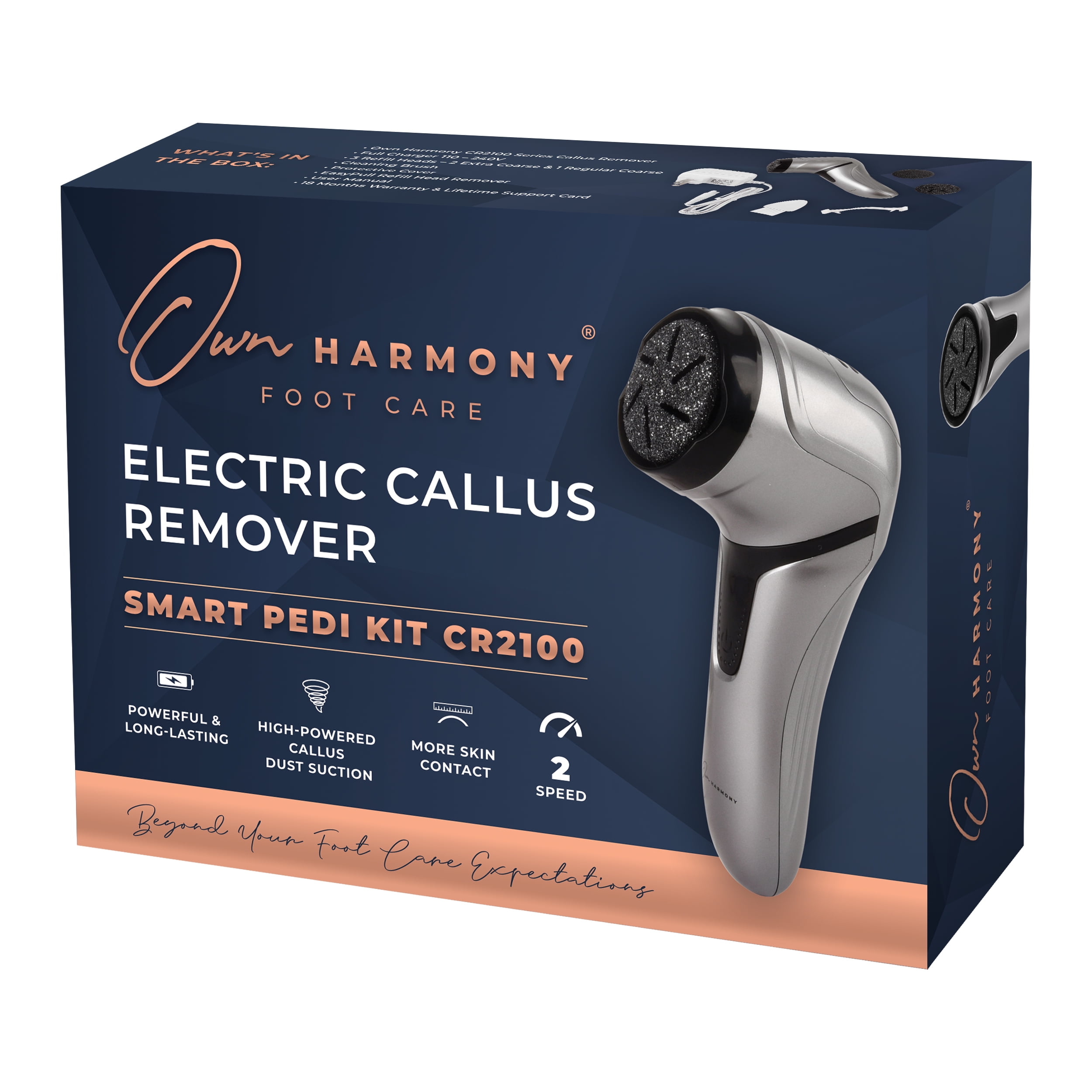 Electric Nail File Kit & Callus Remover (4 in 1) Best Pedicure Tools t –  ownharmony