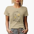 thumbnail image 1 of Own Your Magic, Boho Mystical & Celestial Art Merch Gift, Tan T-Shirt, Small, 1 of 5