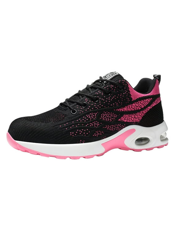Steel Toe Work Shoes for Women Lightweight Breathable Safety Shoes Anti ...