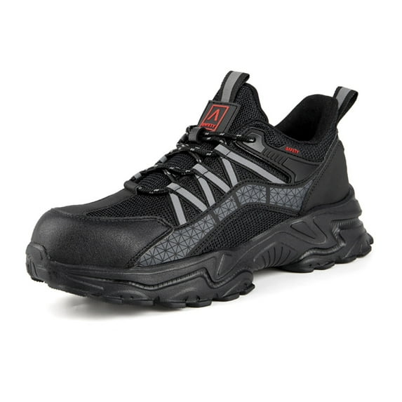 OwnShoe Lightweight Steel Toe Shoes for Men Women Safety Shoes Breathable Work Sneakers Industrial Boots