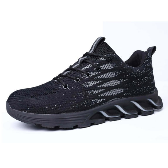 OwnShoe Lightweight Steel Toe Work Shoes for Men Women Safety Shoes Nonslip Industrial Sneakers