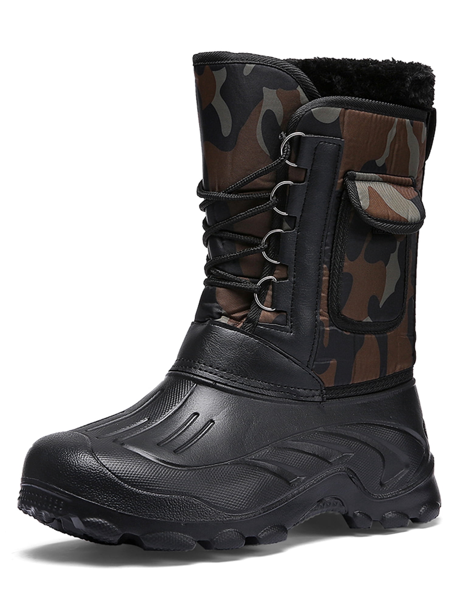 Men\'s Brown and Black Rain & Snow Boots EMS Arctic Thermal Mens Waterproof Snow Boots main image 3