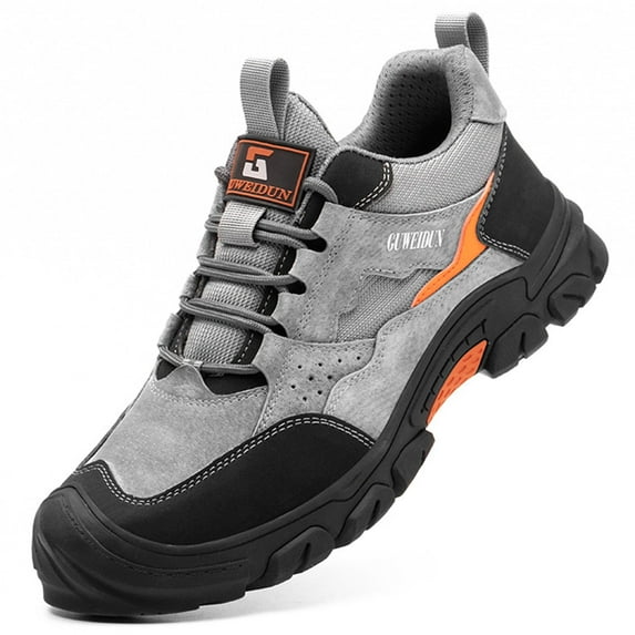 OwnShoe Steel Toe Safety Shoes for Men Women Leather Work Shoes Lightweight Industrial Sneakers Construction Boots