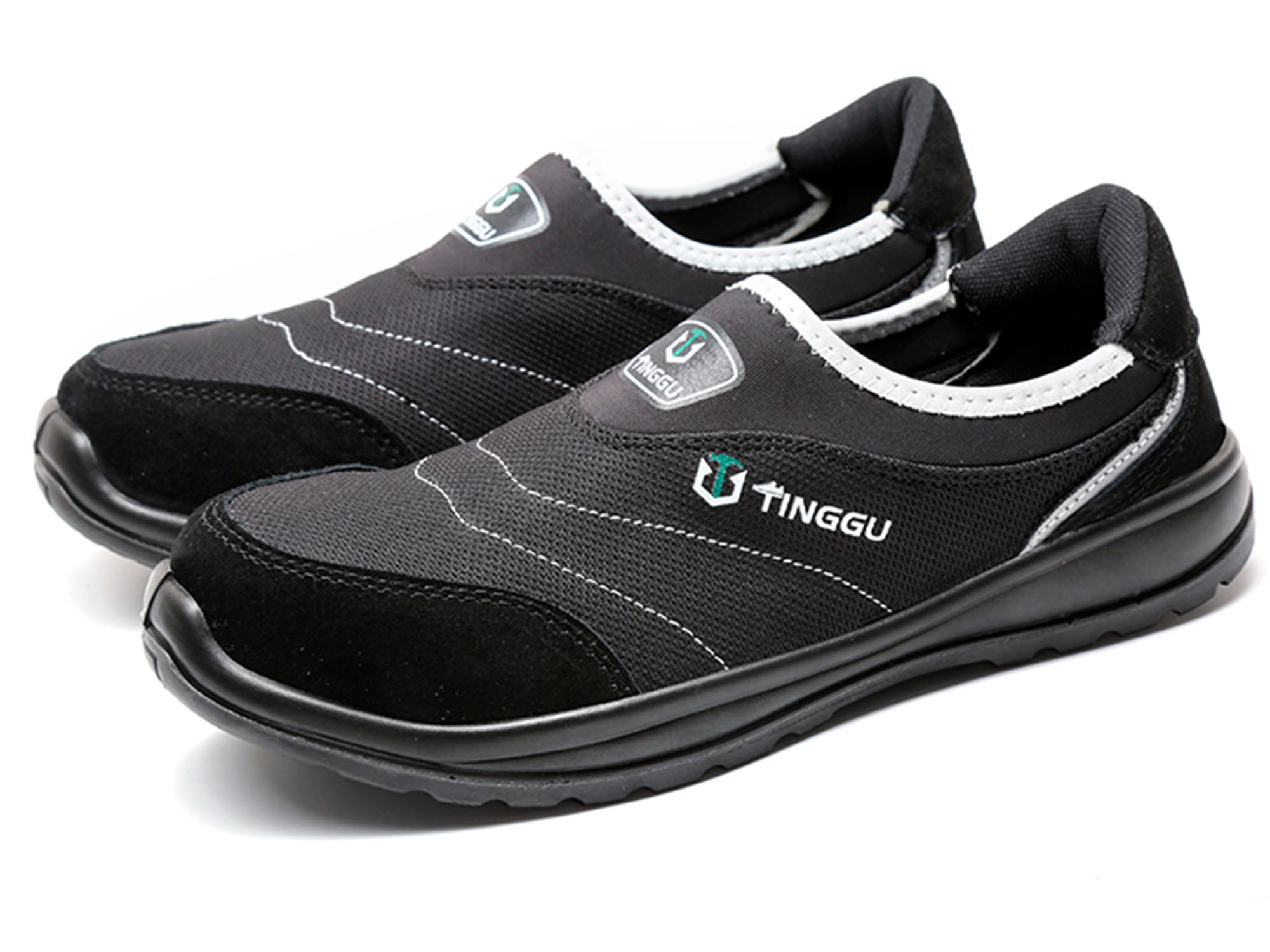 OwnShoe Steel Toe Safety Shoes for Men Women Slip-On Work Sneakers Anti ...