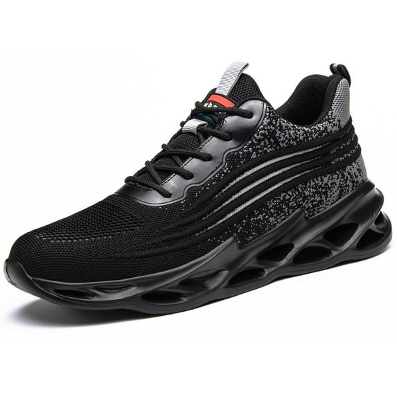 OwnShoe Steel Toe Safety Shoes for Men Women Work Sneakers Industrial Boots Size 5 Men/6 Women