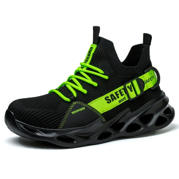 OwnShoe Steel Toe Safety Shoes for Women Lightweight Work Sneakers Breathable Non-Slip Industrial Work Shoes