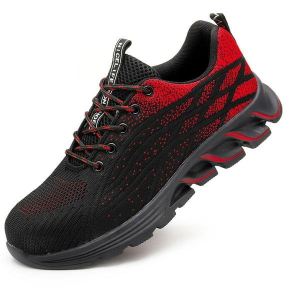 OwnShoe Steel Toe Work Shoes for Men Women Lightweight Safety Shoes Non-Slip Industrial Sneakers