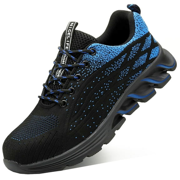 OwnShoe Steel Toe Work Shoes for Men Women Lightweight Safety Shoes Non-Slip Industrial Sneakers