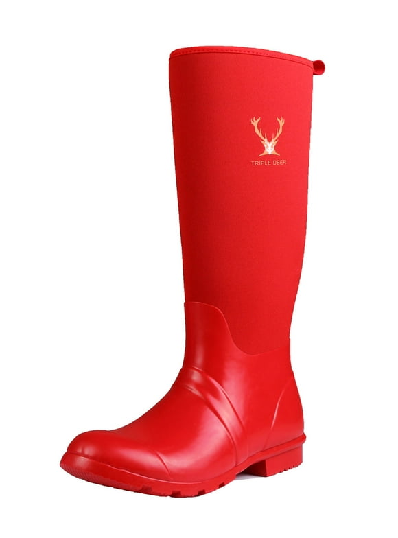 Ladies Knee Rain Boots