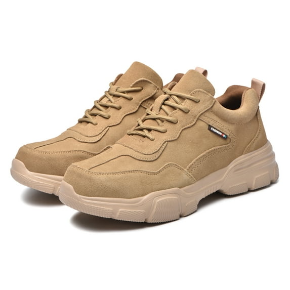 OwnShoe Waterproof Steel Toe Shoes for Men Women Leather Safety Shoes Construction Work Sneakers
