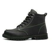 OwnShoe Waterproof Steel Toe Work Shoes for Men Women Leather Safety Boots Construction Working Sneakers