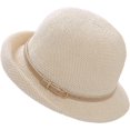 thumbnail image 1 of OwnShow Summer Cloche Bucket Hat for Women Packable UV Protection Beach Sun Hats Beige, 1 of 6