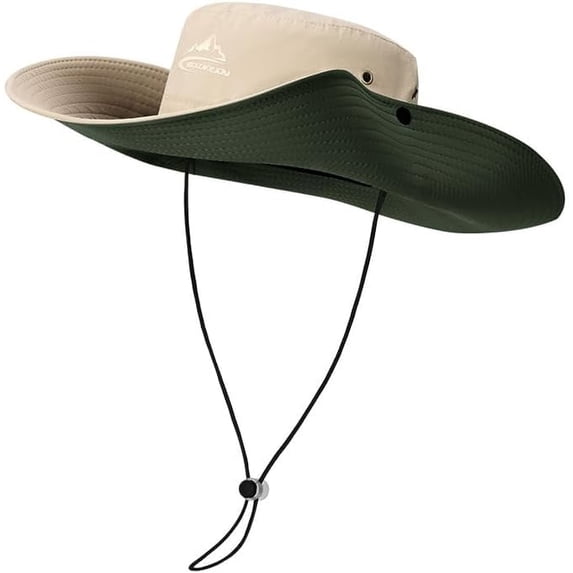 OwnShow Sun Hats for Men Bucket Hat Protection Hiking Beach Fishing Safari Boonie Hats Hunting Fishing Outdoor Military Tactical