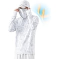 thumbnail image 1 of OwnShow Sunscreen Rash Guard Fishing Shirt for Men Quick-Dry UPF 50 Sun Protection Coat Lure Hooded Mask for Fishing Clothing, 1 of 8