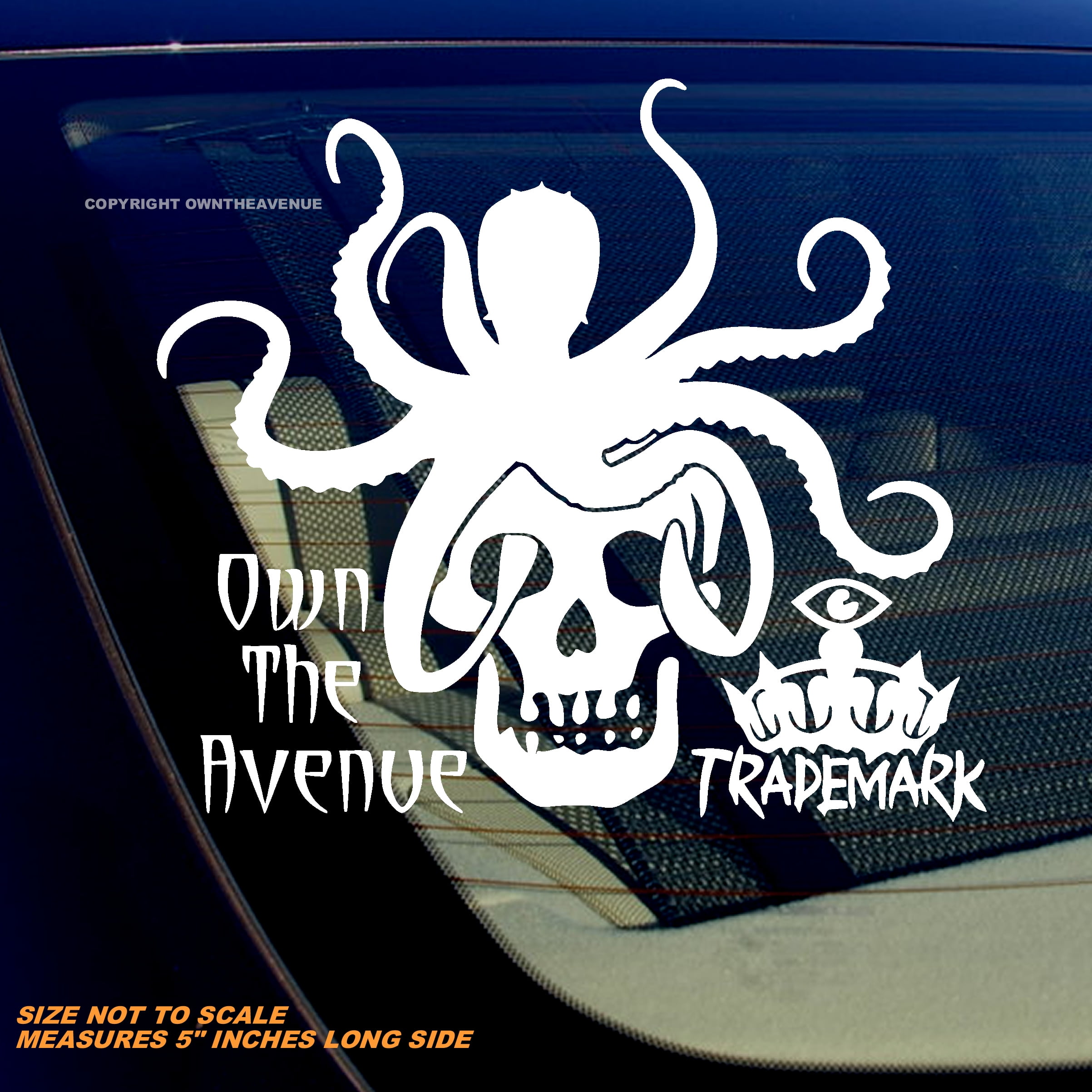 2 PCS Skeleton Car Stickers - 3D Metal Devil Decals For Cars, Motorcycles, Laptops & More