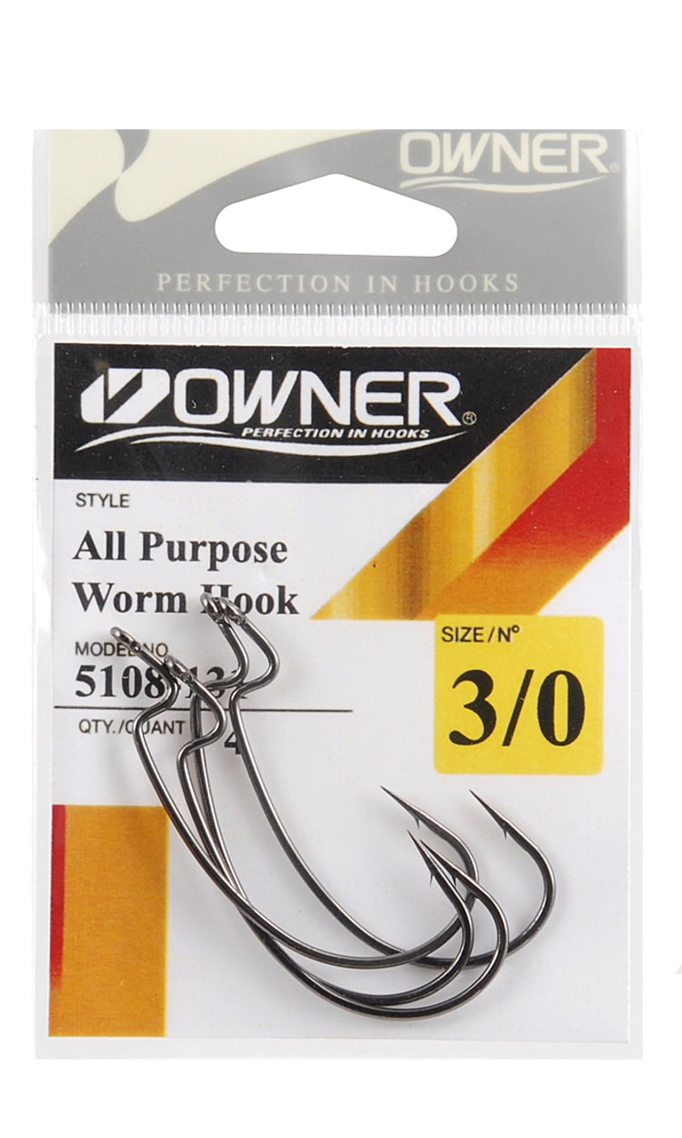 Owner 5108-141 All Purpose Soft Bait Hook 4 per Pack Size 4/0 Fishing Hook - Walmart.com Owner 5108-141 All Purpose Soft Bait Hook 4 per Pack Size 4/0 Fishing Hook - Walmart.com