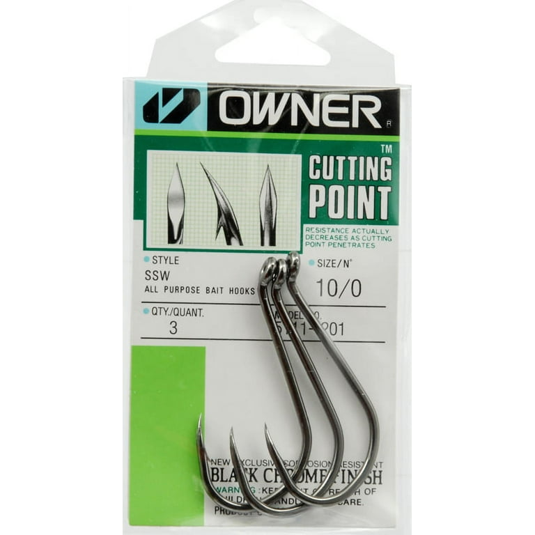 Owner 5111 SSW Cutting Point All Purpose Bait Hook | Size: 1-3/0 2/0 | 5111-121