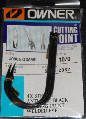 Owner Jobu Big Game Hook - Size 11/0, 2 Pack, For Trolling & Chunking Large Fish - View #13